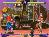 une photo d'Ã©cran de Street Fighter Alpha 2 sur Nintendo Super Nes